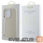 Nugarėlės dėklai Guess  Guess Grained Gold Ring MagSafe Case for iPhone 16 Pro Max - Beige 