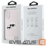 Back panel cover Karl Lagerfeld  Karl Lagerfeld Silicone Case Heads Print MagSafe for iPhone 16 - Pink 