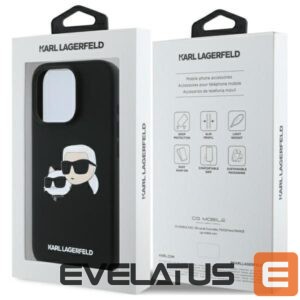 Nugarėlės dėklai Karl Lagerfeld  Karl Lagerfeld Silicone Case Heads Print MagSafe for iPhone 16 Pro Max - Black 