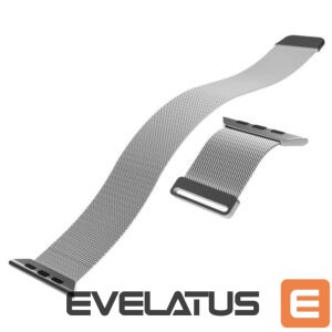 Siksniņa Puro  Puro Milanese Stainless Steel Strap for Apple Watch 42 / 44 / 45 / 49 mm - Silver 