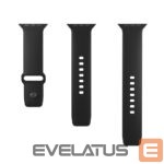 Siksniņa Puro  Puro Icon Silicone Strap for Apple Watch 42 / 44 / 45 / 49 mm - Black (2 pcs.) 