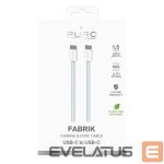 Cable Puro Elektrik  Puro Fabrik USB-C - USB-C Cable 1.5m 60W 480mbps - Blue 