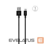 Kabelis Puro Elektrik  Puro White USB-A USB-C Cable 1m - Black 