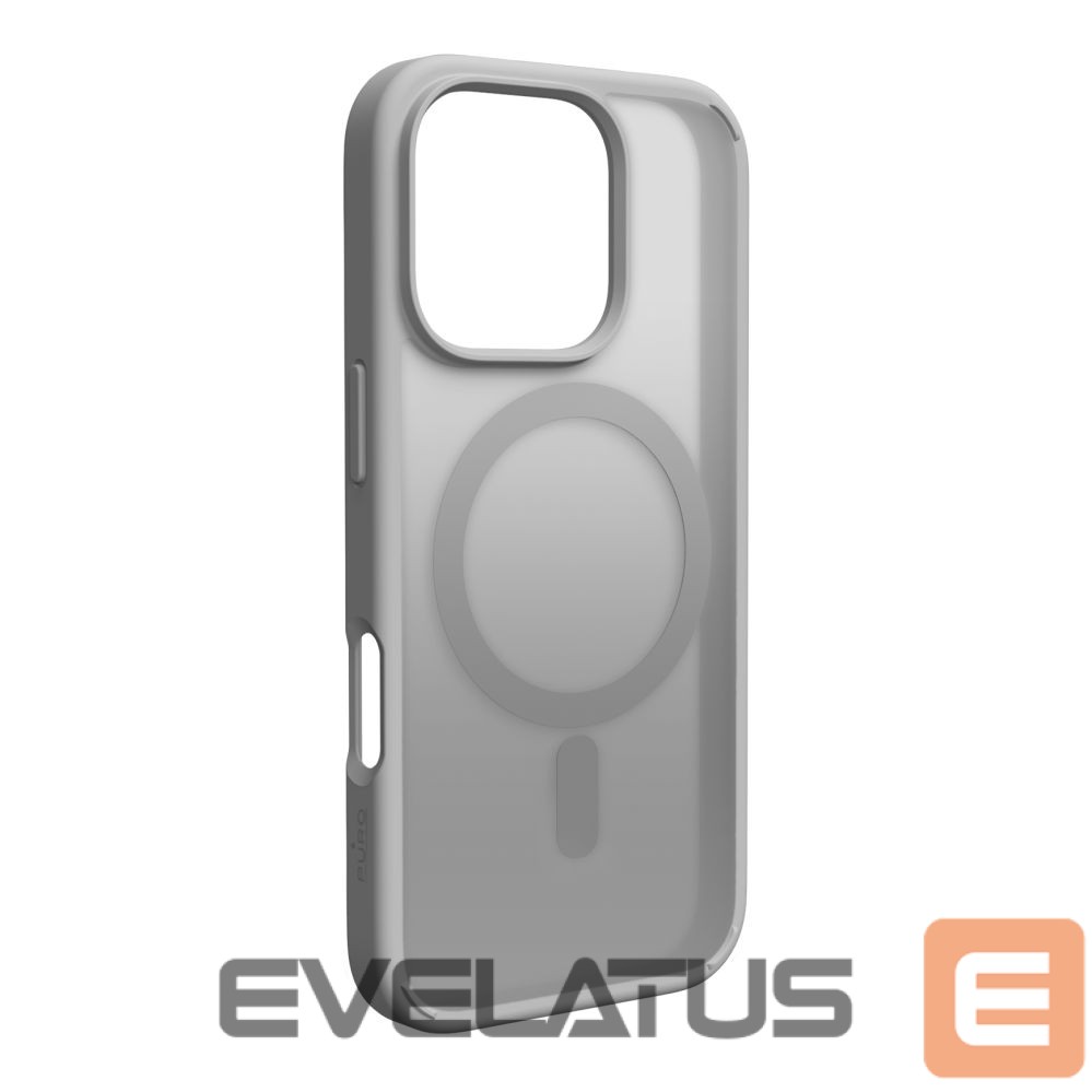 Back panel cover Puro Puro Gradient MagSafe Silicone Case for iPhone 16 Pro Max - Silver