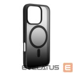 Back panel cover Puro  Puro Gradient MagSafe Silicone Case for iPhone 16 Pro Max - Black 