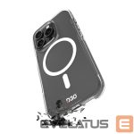 Back panel cover Puro  Puro Impact Clear D3O MagSafe Silicone Case for iPhone 16 Pro - Transparent 