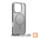 Back panel cover Puro  Puro Gradient MagSafe Silicone Case for iPhone 16 Pro - Silver 