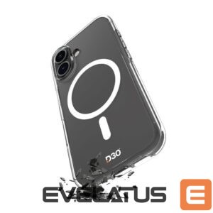 Tagakaaned Puro  Puro Impact Clear D3O MagSafe Silicone Case for iPhone 16 - Transparent 