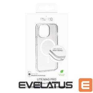 Nugarėlės dėklai Puro  Puro Lite Mag Pro MagSafe Silicone Case for iPhone 15 Pro Max - Transparent 