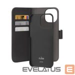 Back panel cover Puro  Puro Wallet Detachable MagSafe 2in1 PU Leather Case with Flap and Wallet for iPhone 15 Pro Max - Black 