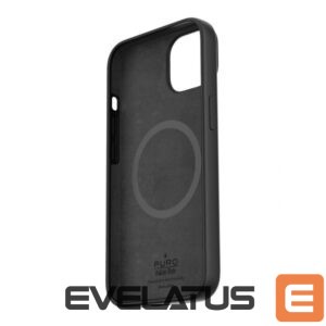 Back panel cover Puro  Puro Icon Mag MagSafe Silicone Case for iPhone 14 Pro - Black 