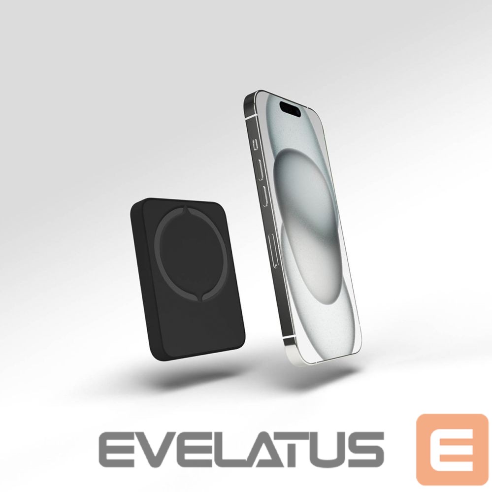 Ārējais akumulators Puro Elektrik Puro Mini Power Mag 4200mAh Power Bank with MagSafe USB-C - Black