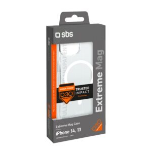 Aizmugurējais vāciņš SBS  SBS D3O MagSafe Case for iPhone 14 / 13 - Transparent 