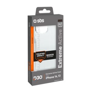Aizmugurējais vāciņš SBS  SBS D3O Case for iPhone 14 / 13 - Transparent 