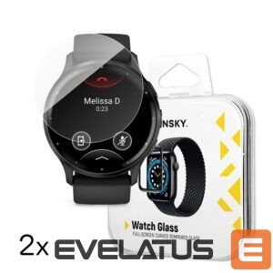 Rihm Wozinsky  Wozinsky Full Glue Tempered Glass for Garmin Venu 3 45mm (2 pcs.) 