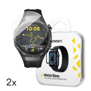 Rihm Wozinsky  Wozinsky Full Glue Tempered Glass for Huawei Watch GT 5 / GT 5 Pro / GT 4 / GT 4 Pro / GT 3 / GT 3 Pro 42mm (2 pcs.) 