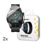 Rihm Wozinsky  Wozinsky Full Glue Tempered Glass for Huawei Watch GT 2 / GT 2 Pro 42mm (2 pcs.) 