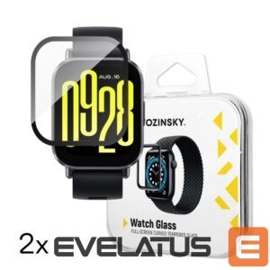 Rihm Wozinsky  Wozinsky Full Glue Tempered Glass for Xiaomi Redmi Watch 4 (2 pcs.) 