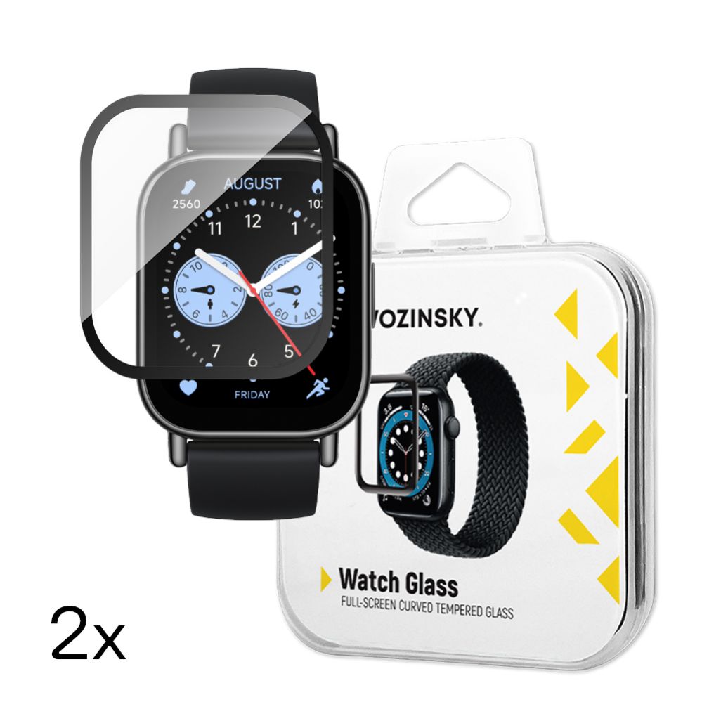 Rihm Wozinsky Wozinsky Full Glue Tempered Glass for Xiaomi Redmi Watch 5 Lite (2 pcs.)