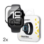 Strap Wozinsky  Wozinsky Full Glue Tempered Glass with Black Frame for Apple Watch Series 10 42mm (2 pcs.) 