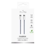 Cable Puro Elektrik  Puro Fabrik 60W USB-C - USB-C Cable 1.5m - Blue 