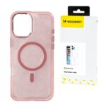 Back panel cover Wozinsky  Wozinsky Glitter Case with Mag Safe for Samsung Galaxy S25 Ultra - Pink with Glitter 