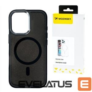 Aizmugurējais vāciņš Wozinsky  Wozinsky Glitter Case with Mag Safe for Samsung Galaxy S25+ - Black with Glitter 