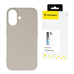 Aizmugurējais vāciņš Wozinsky  Liquid Silicone Case MagSafe for Samsung Galaxy S25+ - Beige 