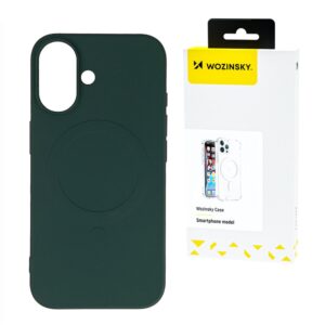 Aizmugurējais vāciņš Wozinsky  Liquid Silicone Case MagSafe for Samsung Galaxy S25+ - Green 
