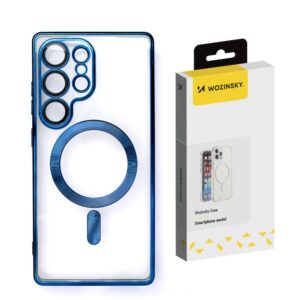 Aizmugurējais vāciņš Wozinsky  Wozinsky Electroplated Case with Magsafe for Samsung Galaxy S25+ - Blue 