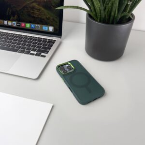 Aizmugurējais vāciņš Wozinsky  Wozinsky Fashion Case MagSafe for Samsung Galaxy S25 - Green 