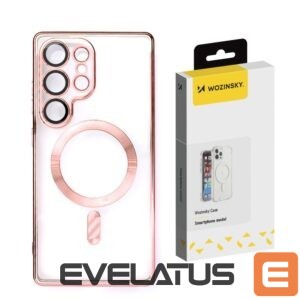Aizmugurējais vāciņš Wozinsky  Wozinsky Electroplated Case with Magsafe for Samsung Galaxy S25 - Pink 