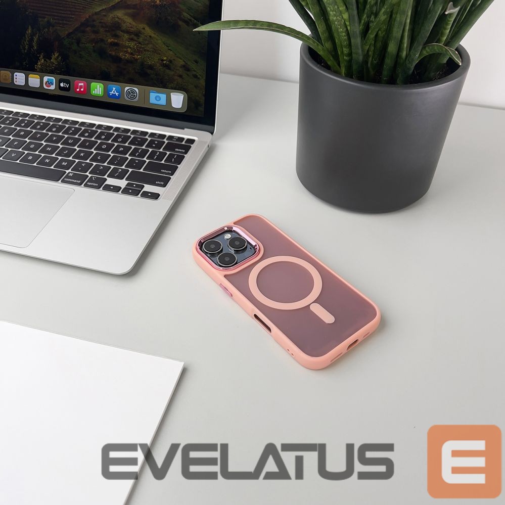 Back panel cover Wozinsky Wozinsky Fashion Case with MagSafe for Samsung Galaxy S24 FE - Pink