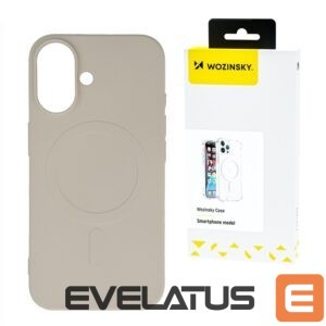 Nugarėlės dėklai Wozinsky  Wozinsky Silicone Case MagSafe Compatible for Samsung Galaxy S24 FE - Beige 