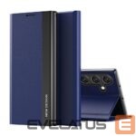 Back panel cover Hurtel  New Sleep Case Flip Cover with Stand Function for Samsung Galaxy A56 - Blue 