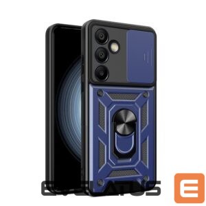 Aizmugurējais vāciņš Hurtel  Hybrid Armor Camshield with Stand and Camera Cover for Samsung Galaxy A56 - Blue 