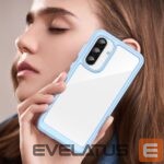 Nugarėlės dėklai Hurtel  Outer Space Case for Samsung Galaxy A56 Cover with Flexible Frame - Blue 