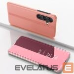 Nugarėlės dėklai Hurtel  Clear View Case for Samsung Galaxy A26 Cover with Flip - Pink 