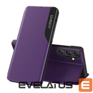 Aizmugurējais vāciņš Hurtel  Eco Leather View Case elegant case with flap and stand function for Samsung Galaxy A26 - purple 
