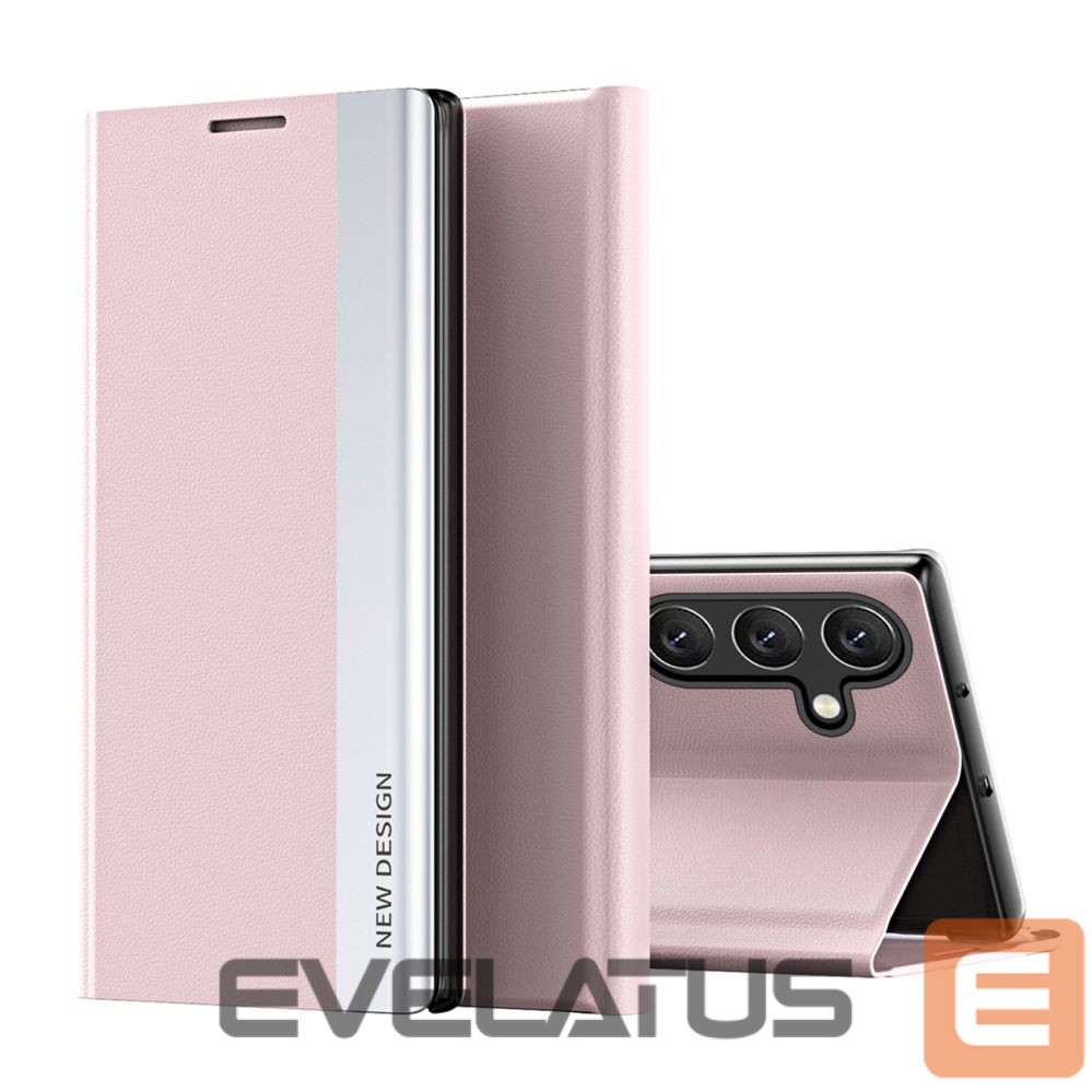 Nugarėlės dėklai Hurtel Sleep Case Pro Cover with Flip and Stand for Samsung Galaxy A26 - Pink