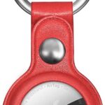 Back panel cover Hurtel  Apple AirTag PU Leather Case - Black, Brown, Red, Blue - 4 pieces 