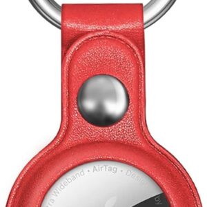 Back panel cover Hurtel  Apple AirTag PU Leather Case - Black, Brown, Red, Blue - 4 pieces 