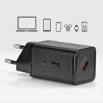Adapteriai SBS  SBS TETRGAN1C45W 45W GaN USB-C Wall Charger with Power Delivery - Black 