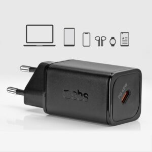 Adapteris SBS  SBS TETRGAN1C45W 45W GaN USB-C Wall Charger with Power Delivery - Black 