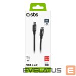 Cable SBS  SBS TECABLETCC20BK USB-C Cable - USB-C 25W Power Delivery 1.5m - Gray 
