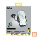 Auto holder SBS  SBS TE0UCH20W Smartphone Holder for 6.8" on Glass - Black 