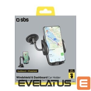 Авто держатель SBS  SBS TE0UCH20W Smartphone Holder for 6.8" on Glass - Black 