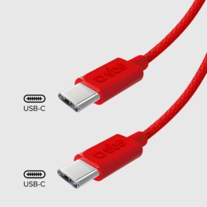 Kabelis SBS  SBS TECABLETISSUETCCR USB-C - USB-C 1.5m 60W Braided Cable - Red 