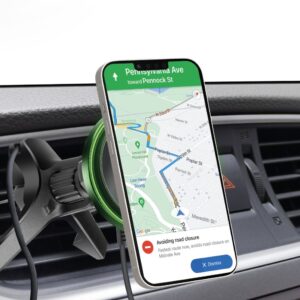 Auto turētājs SBS  Smartphone holder with wireless charger SBS TESUPMAGWIR15W for air vent, compatible with MagSafe - black 