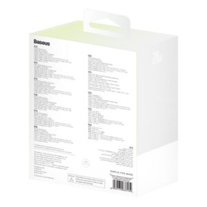 Ārējais akumulators Baseus  Baseus Popsicle 5200mAh 20W Powerbank with Built-in Lightning Cable (+ White Baseus Simple USB-C - USB-C 60W/20V/3A/30cm Cable) - White-Green 